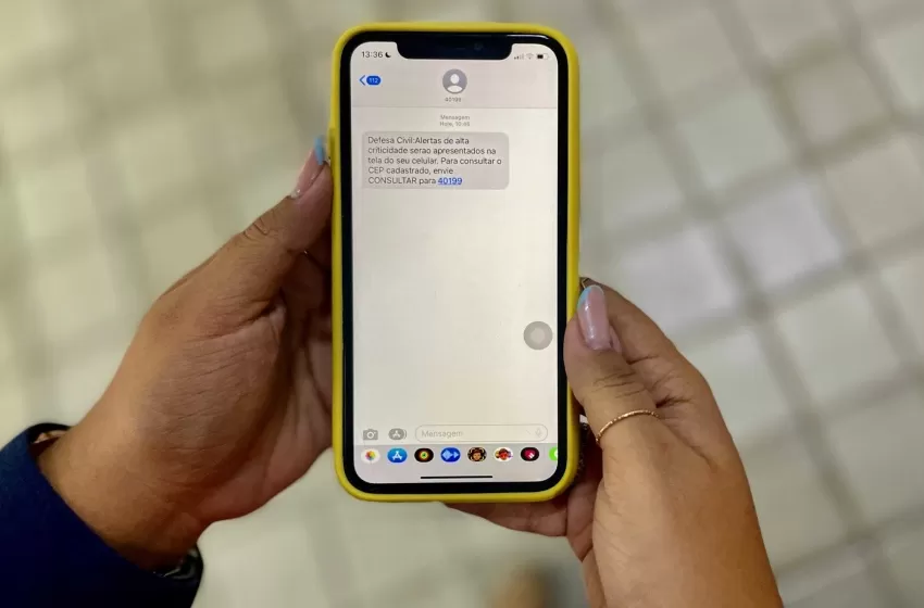 Defesa Civil reforça importância do cadastro em sistema de alertas por SMS