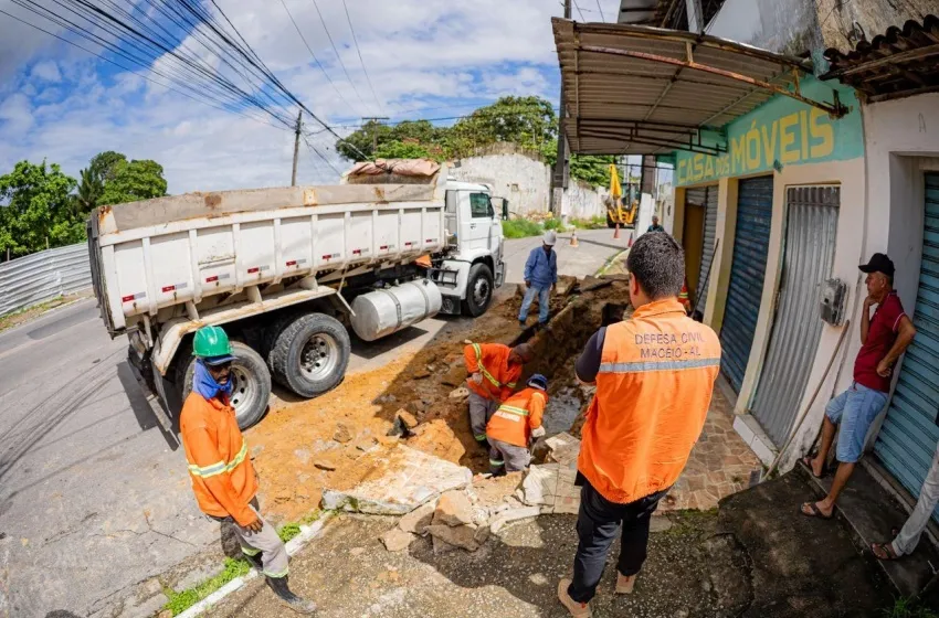 Afundamento de solo na Vila Saem foi causado por ligação clandestina, informa Defesa Civil