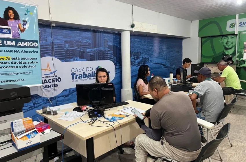 Sine Maceió oferta mais de 1.600 vagas de emprego nesta semana