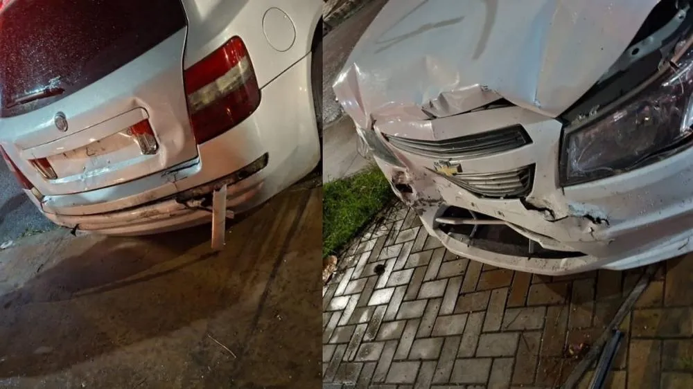 Homem persegue carro de ex-companheira e provoca acidente