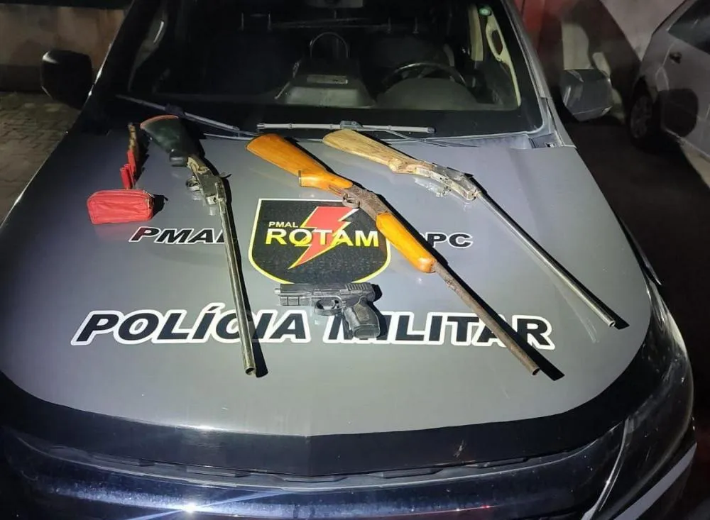 Após denúncia anônima, Rotam apreende armas artesanais no Pilar