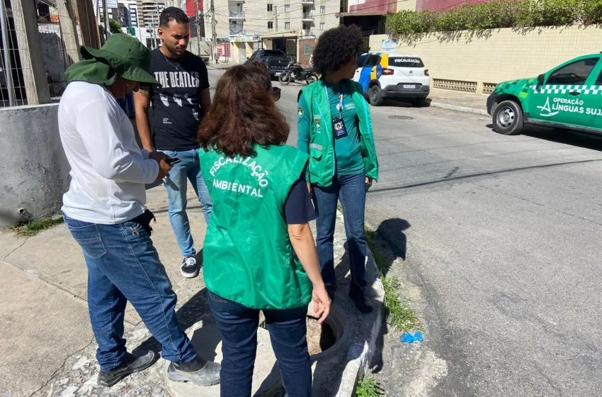 Operação identifica ligação irregular de esgoto da BRK na Jatiúca