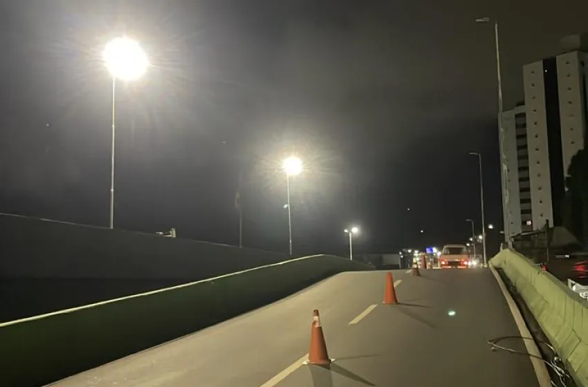 Iluminação no Viaduto João Lyra e Corredor Vera Arruda é restabelecida após furto de cabos