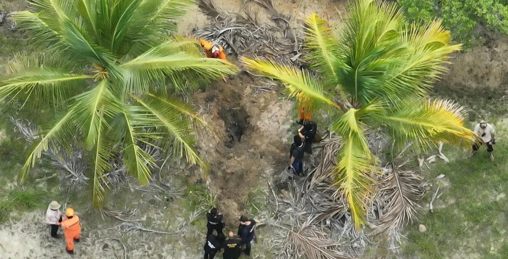Corpos são encontrados em suposto cemitério clandestino no município de Coruripe