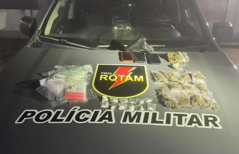 Polícia apreende drogas e captura foragido da Justiça em Maceió