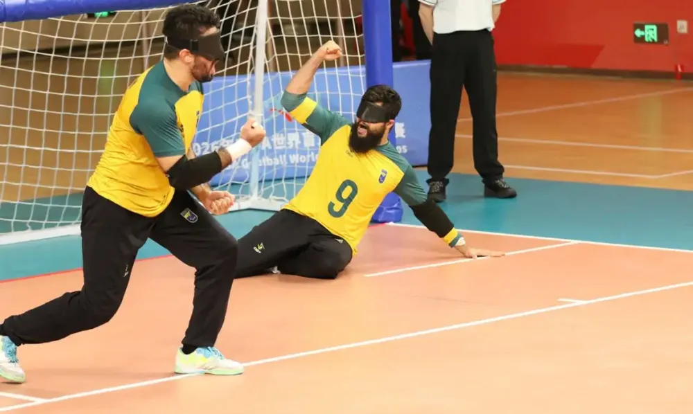 Seleção brasileira masculina vai à semifinal do Mundial de goalball