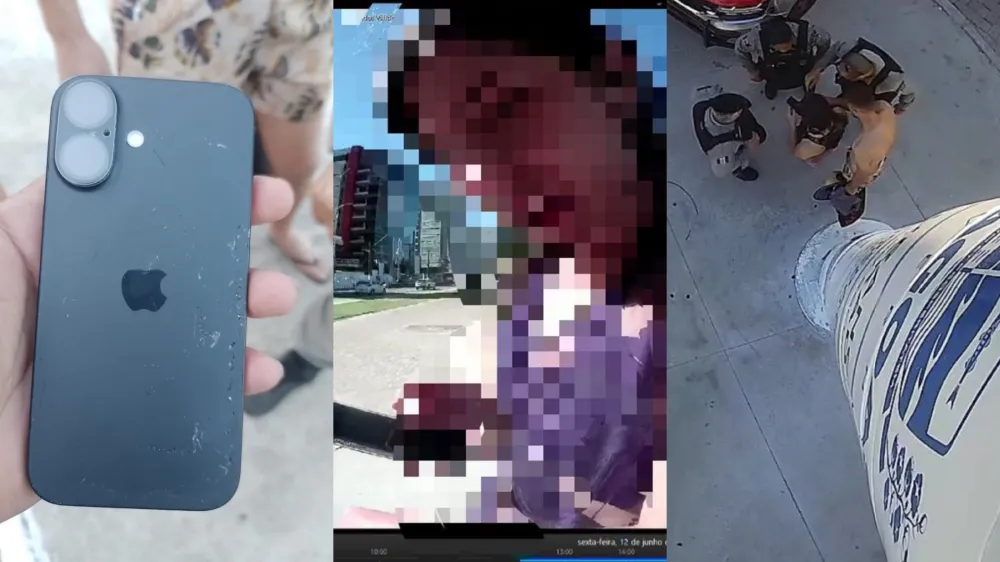 Mulher tem celular furtado, aciona botão de totem e polícia recupera aparelho