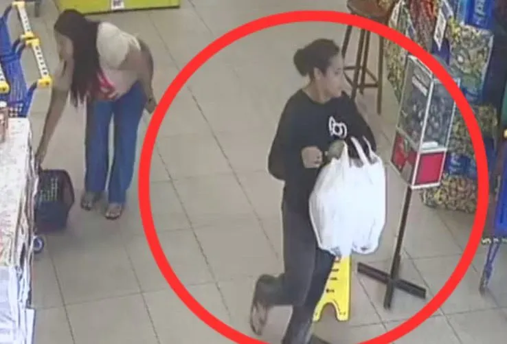 Polícia divulga imagens de mulheres suspeitas de furtar 20 latas de leite em supermercado de Arapiraca