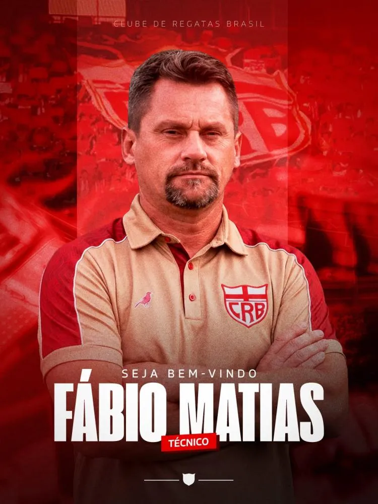 CRB anuncia novo técnico: Fábio Matias assume a posição