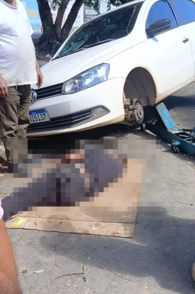 Mecânico morre após carro cair sobre ele durante manutenção