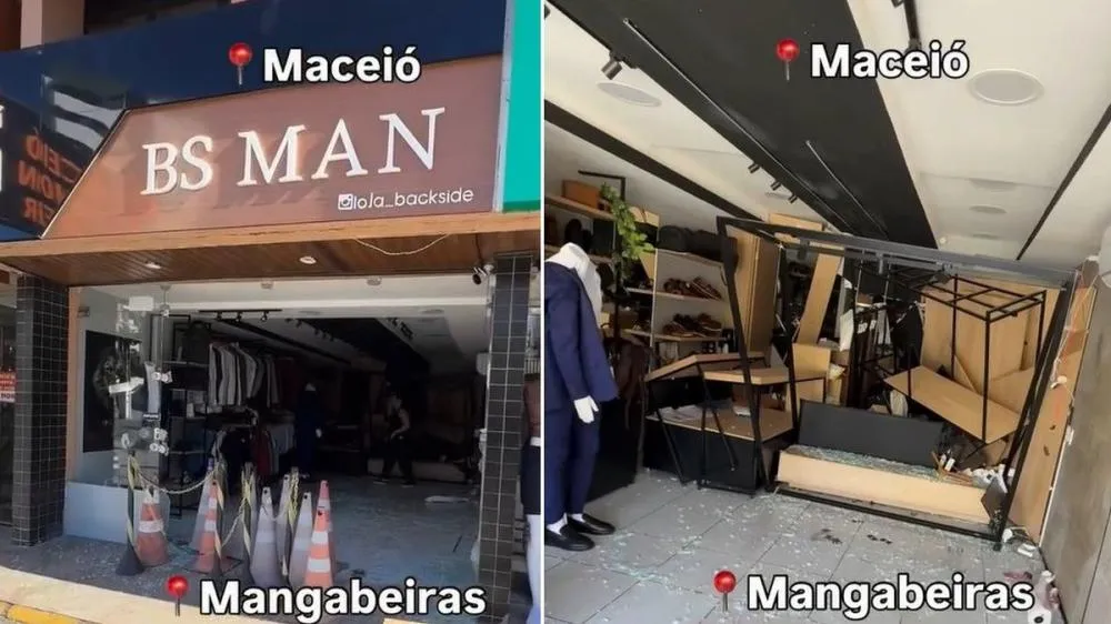 Motorista invade loja na Mangabeiras durante a madrugada