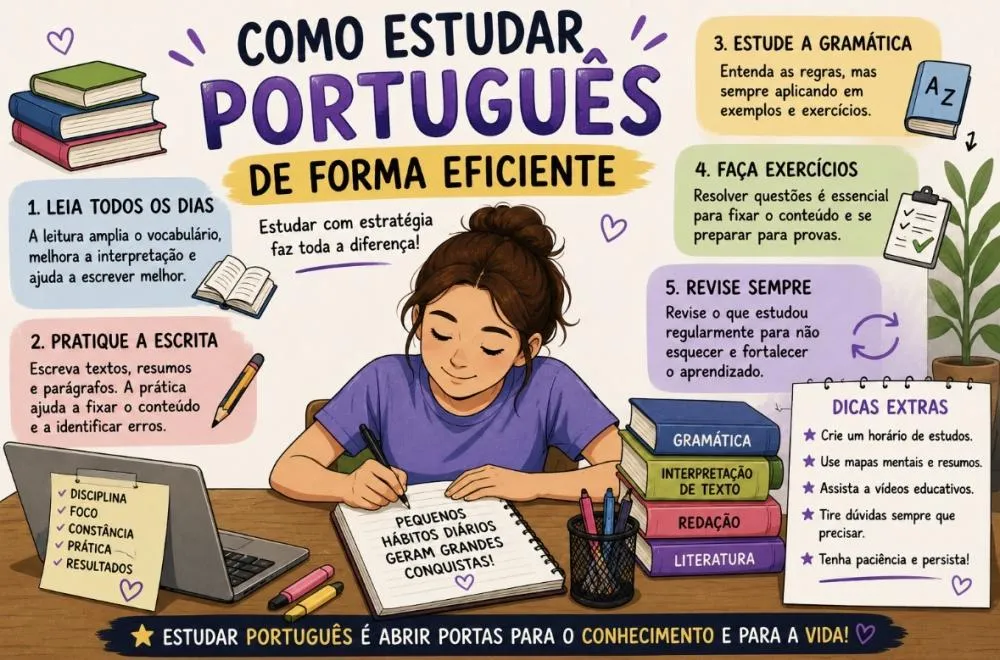 Como estudar Português de forma eficiente 