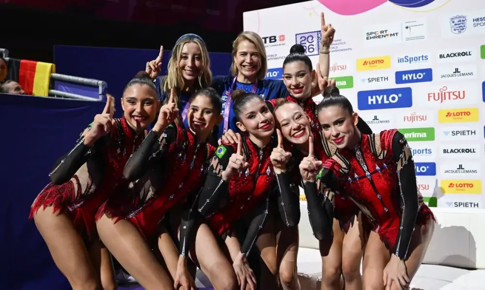Brasil faz história e leva dois ouros no Mundial de ginástica rítmica