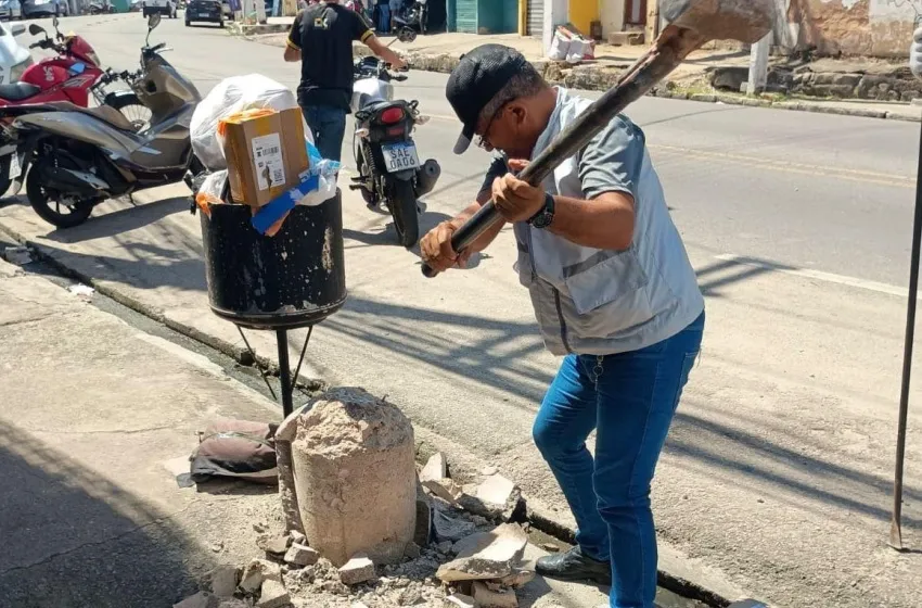 Prefeitura remove piquetes irregulares em Maceió