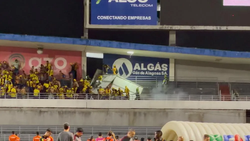CRB e Sport são multados e terão dois jogos com portões fechados por confusão entre torcidas