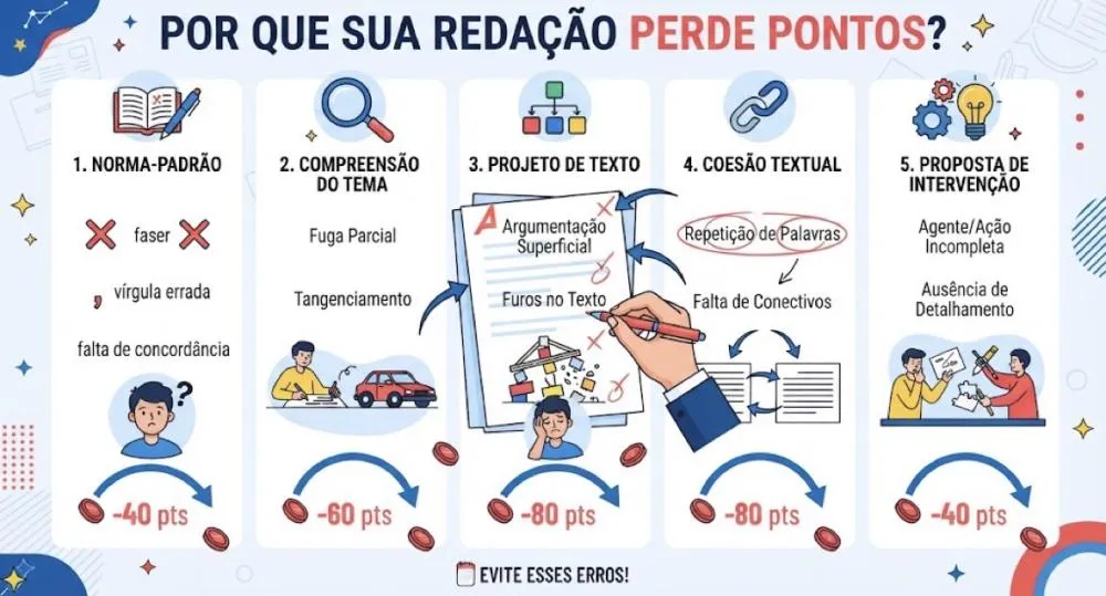 Por que sua redação perde pontos?
