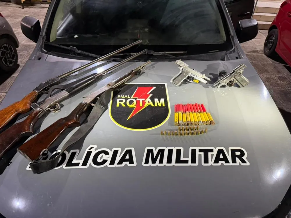 Rotam prende homem e apreende cinco armas de fogo em Anadia