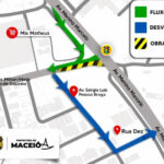 Obra de requalificação de via muda o trânsito em rua do Antares